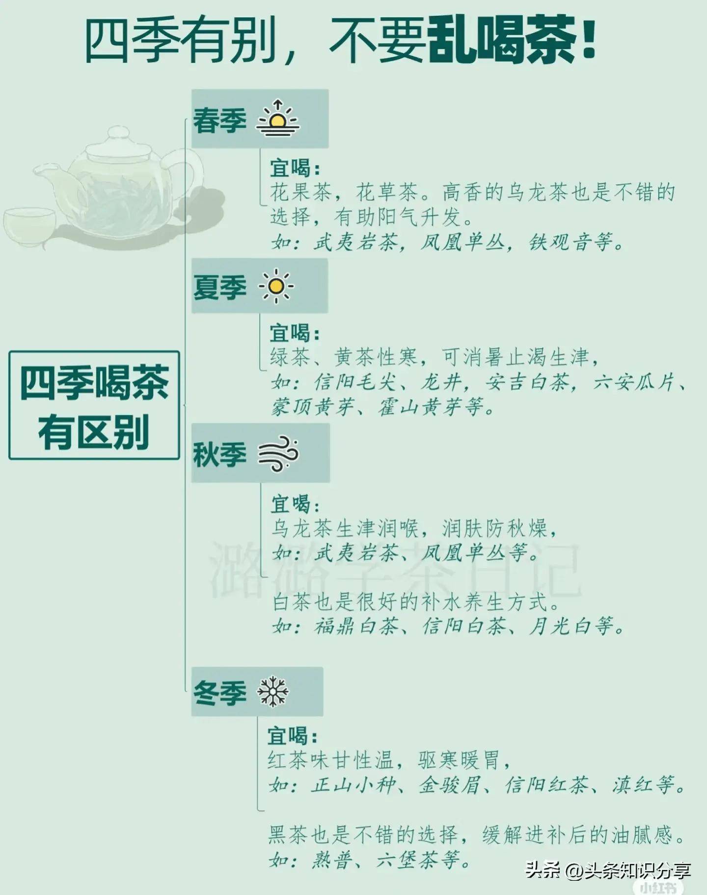 四季喝茶表图片