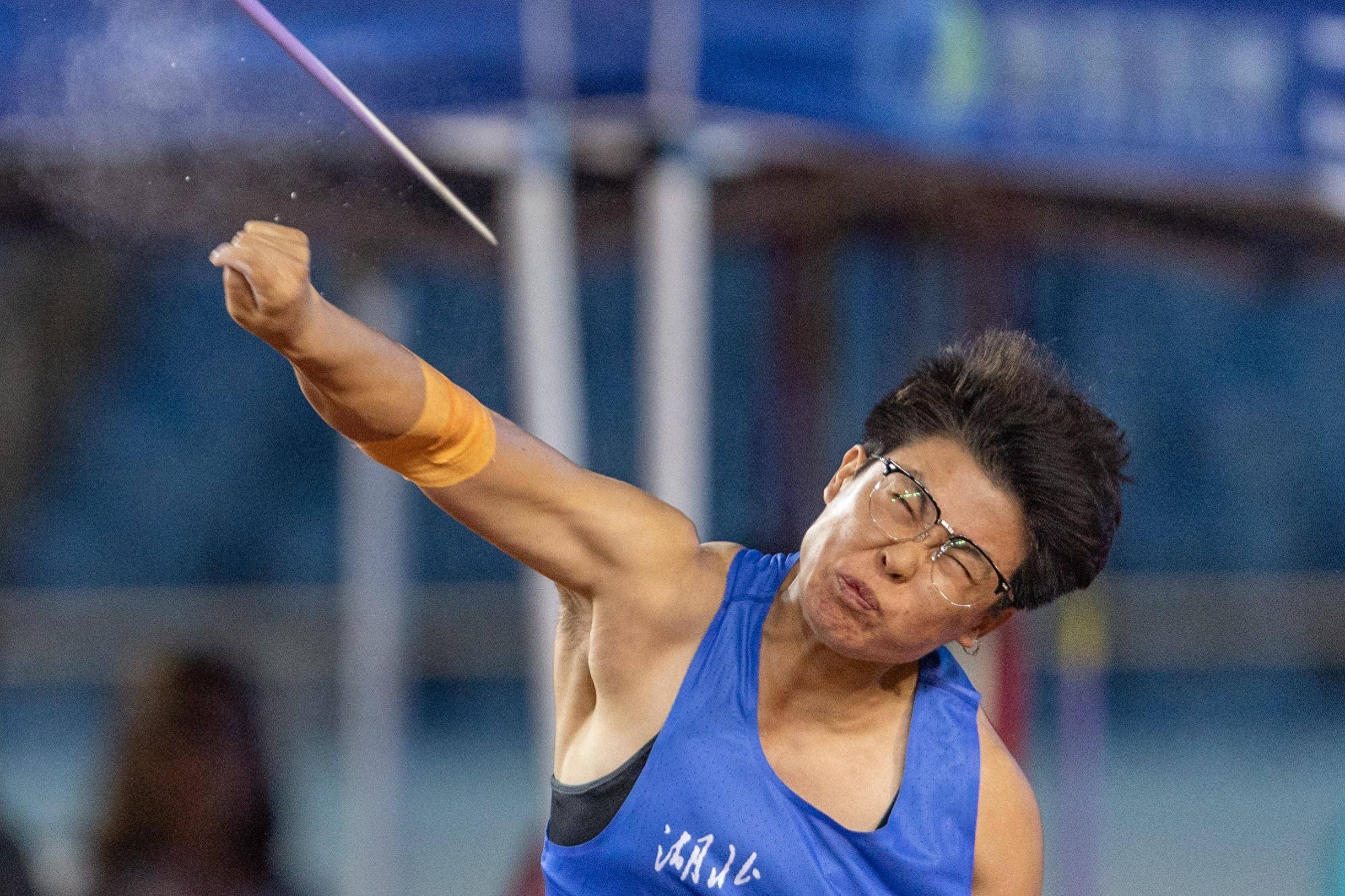 全国田径大奖赛第五站苏玲丹夺得女子标枪冠军