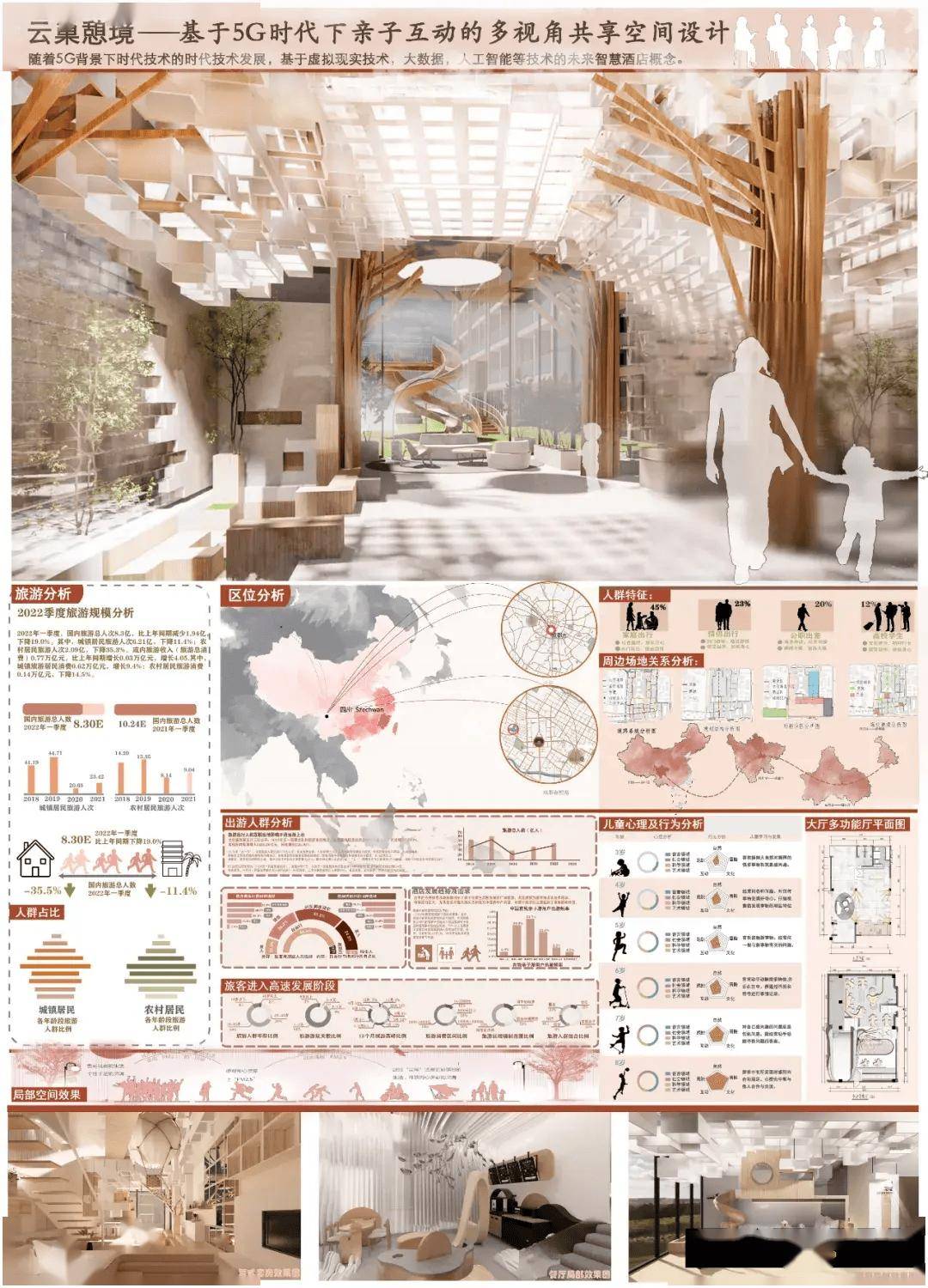 2023"新人杯"全国大学生室内设计竞赛三等奖获奖作品展_展板_指导老师