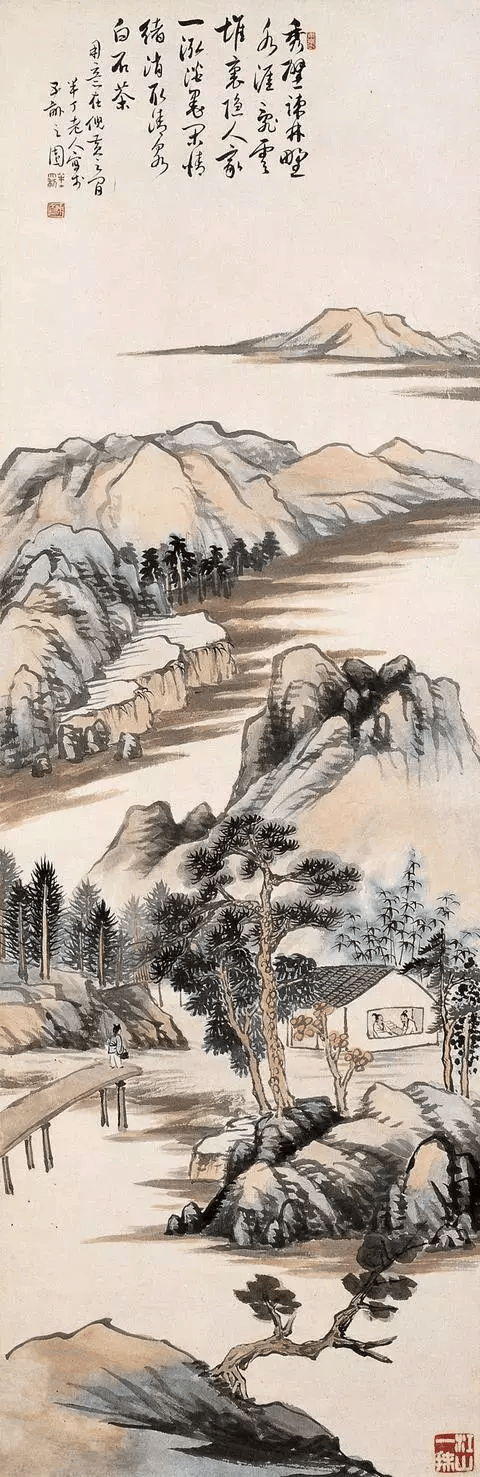 润笔高于齐白石的山水画家——陈半丁