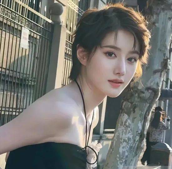 简单好看的精灵短发,塑造出精致小脸 ,极具高级感又洋气亮眼