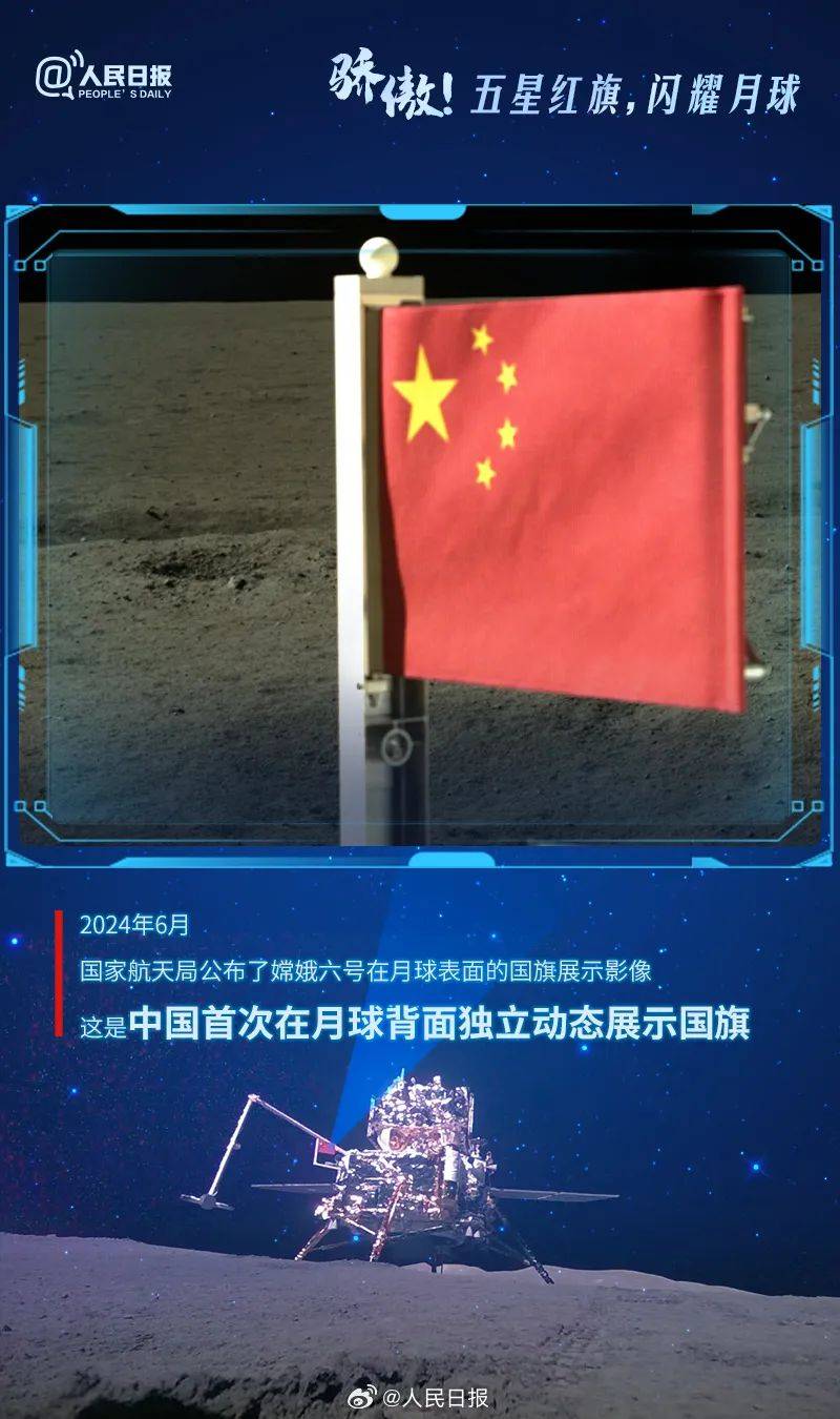 玄武岩织出的国旗?揭秘闪耀月背的中国红