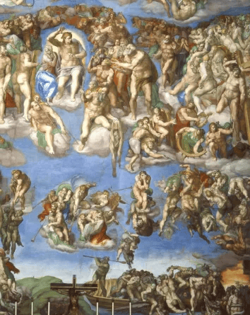 与拉斐尔·桑西和达芬奇并称为文艺复兴三杰.