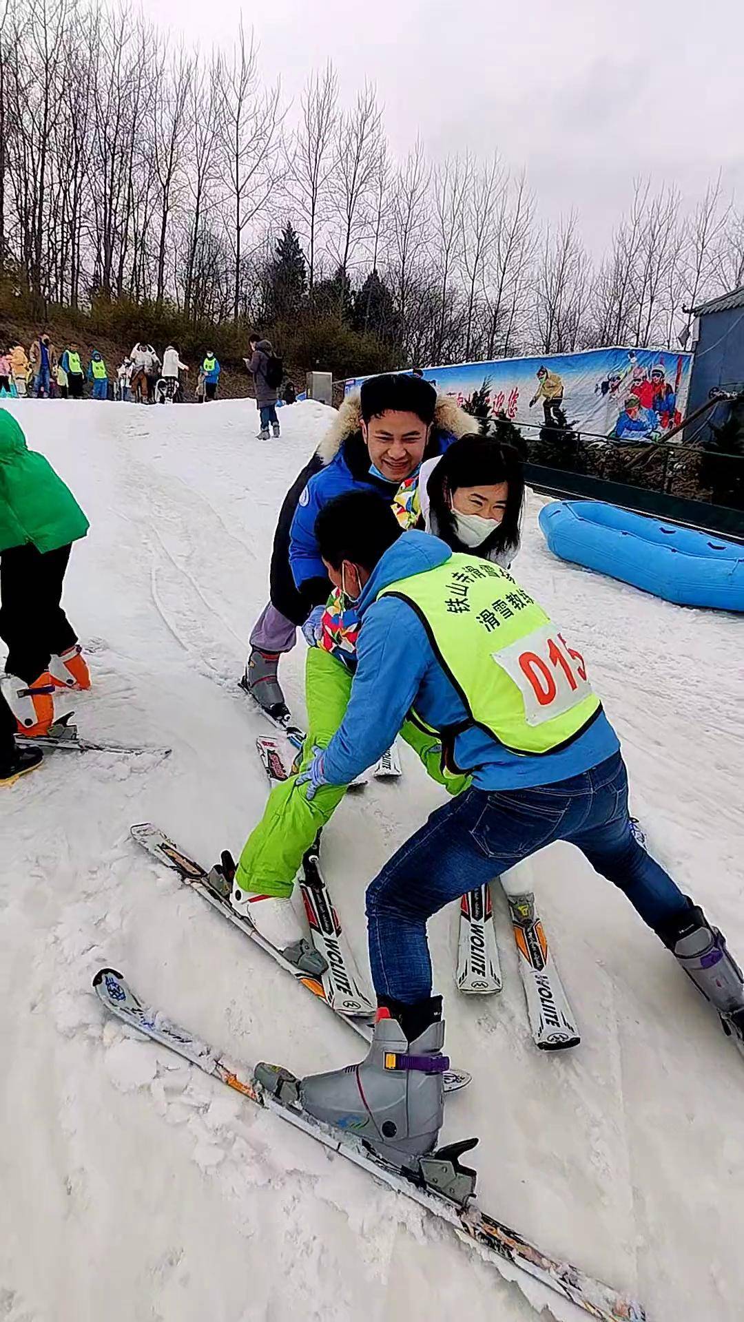盱眙铁山寺滑雪场 滑雪 小姐姐 随时随地放胆去滑 woc～雪地蜈蚣!