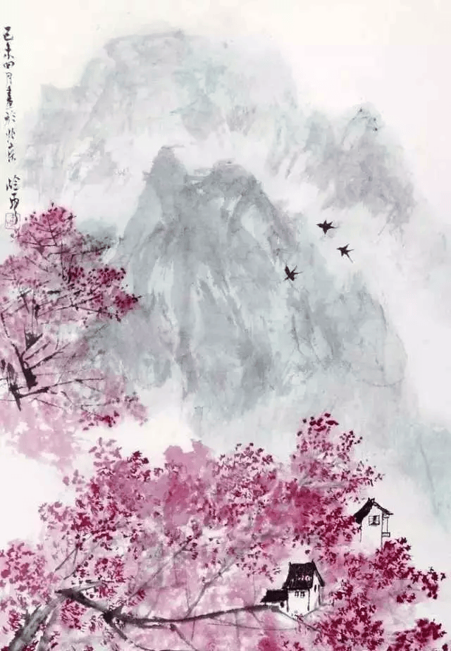 秦岭_国画_山水画