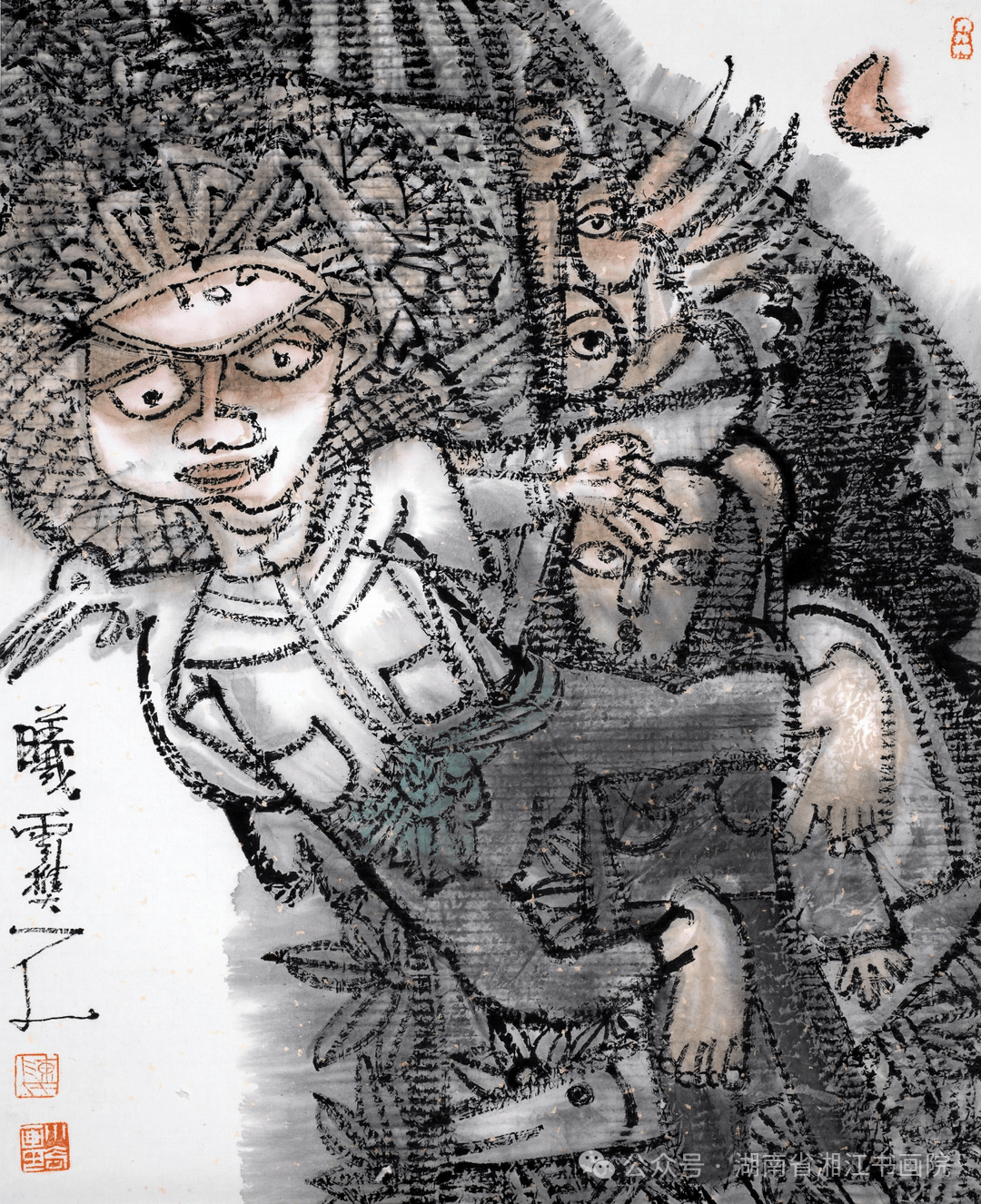 【书画艺术2336期】陈小奇|彩墨:《寻找遗失的珠颈斑鸠》