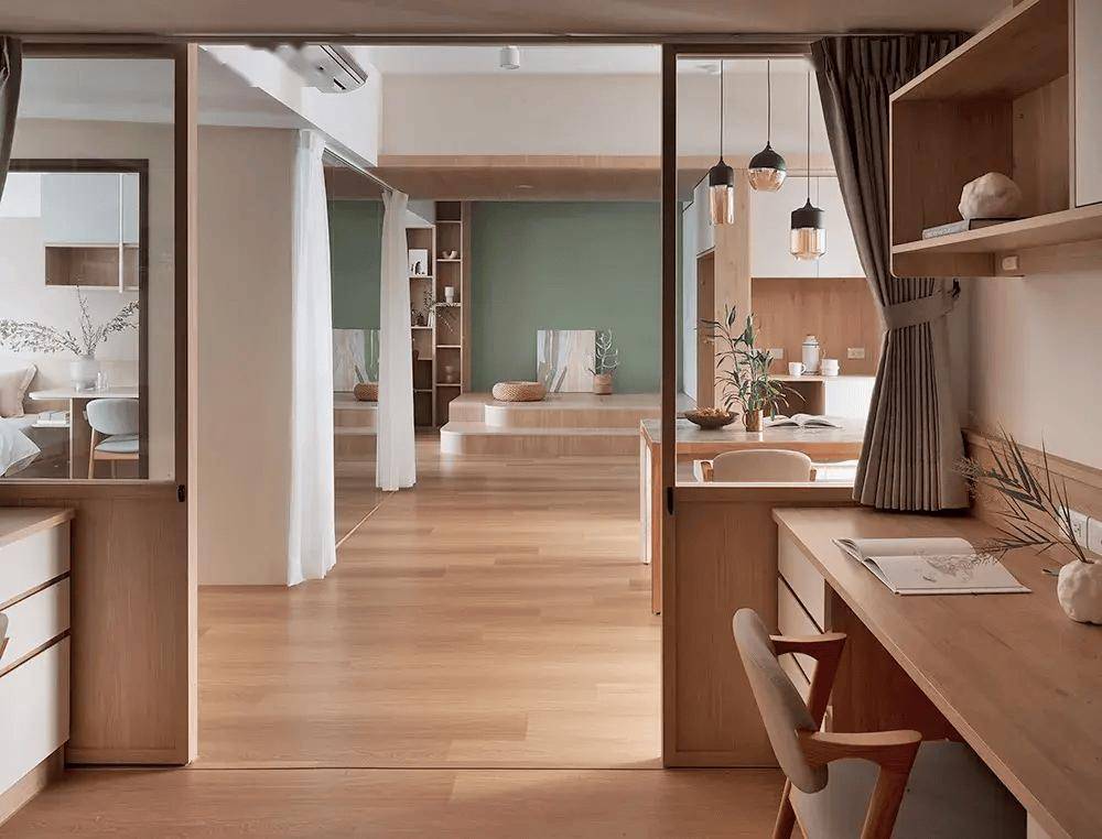 140㎡改造:原木 北欧风,这才是家的样子