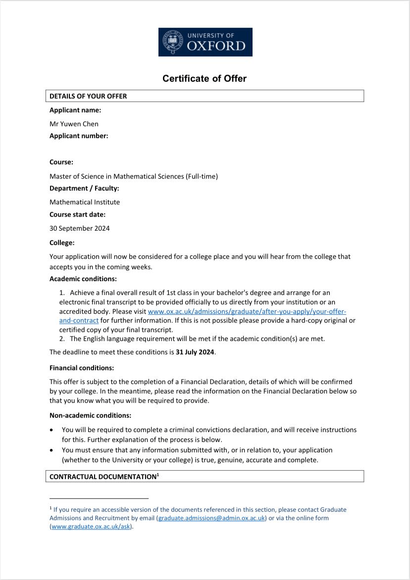 多门专业课达90分以上,荣获奈杰尔智能奖学金,雷丁大学奖学金等奖项