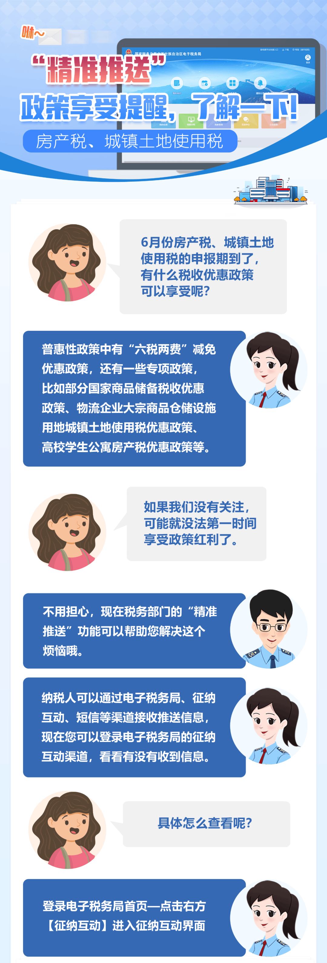 【精准推送】政策享受提醒,了解一下——房产税,城镇土地使用税