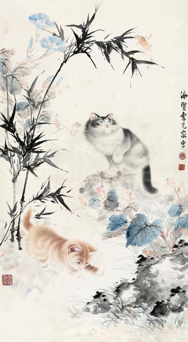 百年画坛巨匠,曹克家为何独爱画猫?