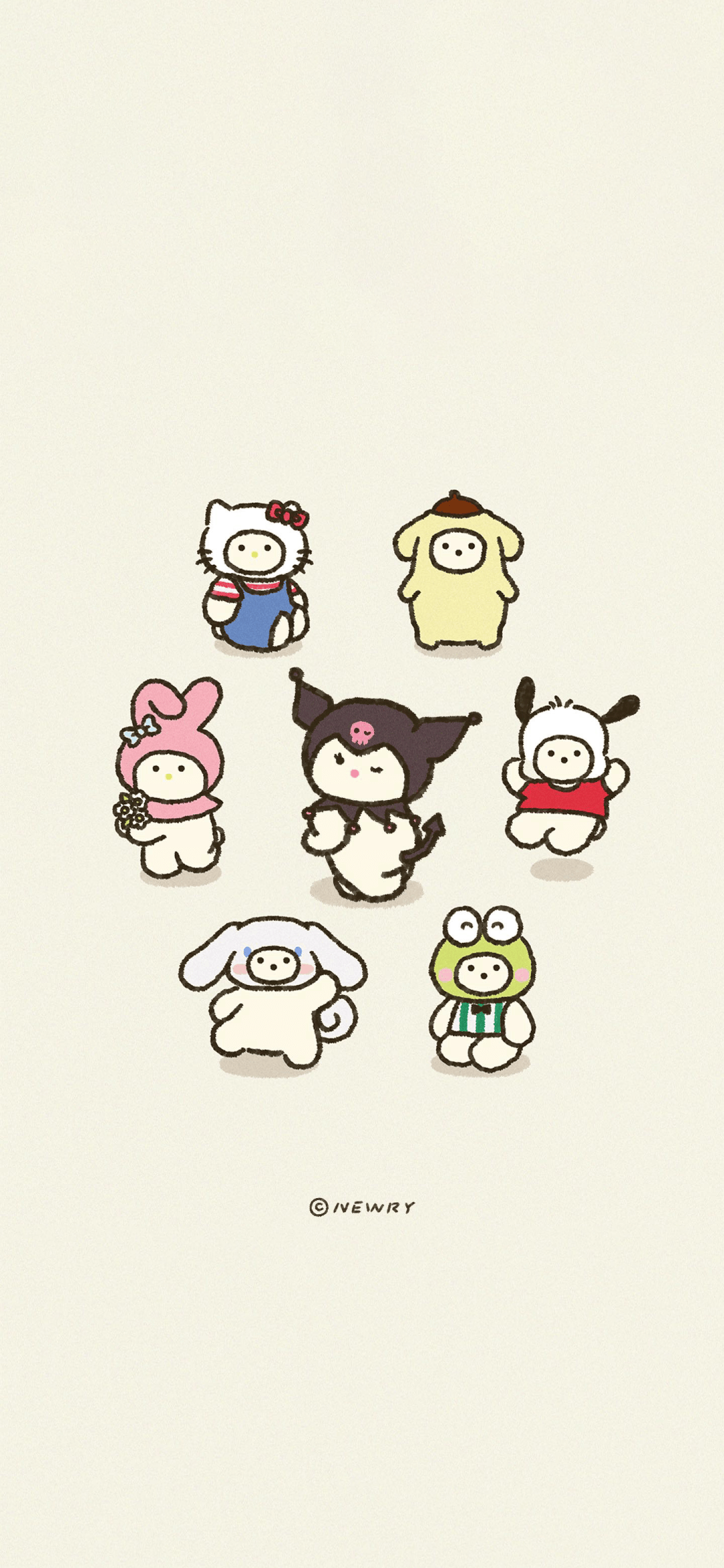 风景手机壁纸 可爱插画壁纸