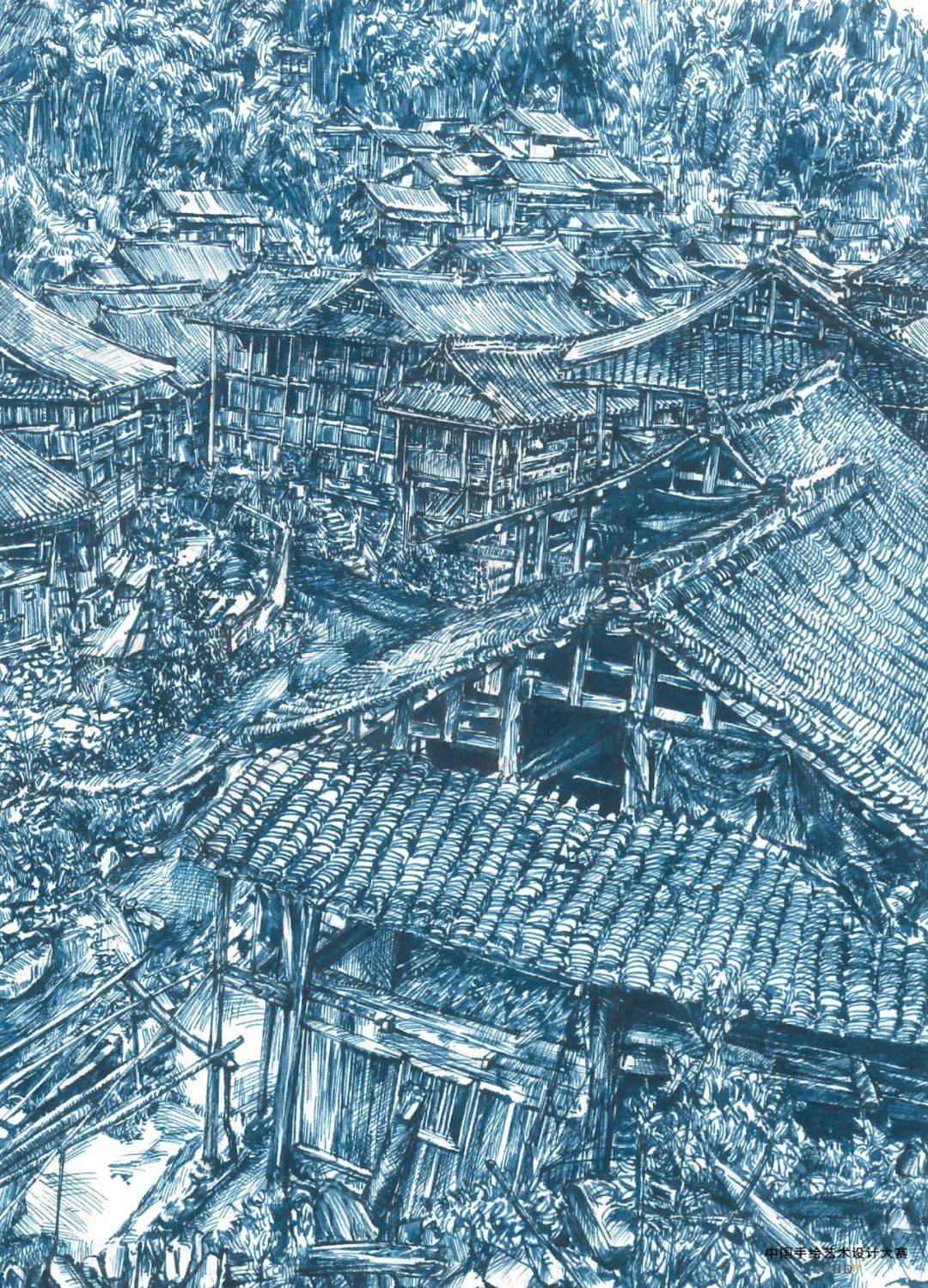 2023年第20届中国手绘艺术设计大赛三等奖获奖作品(学生组/建筑写生类