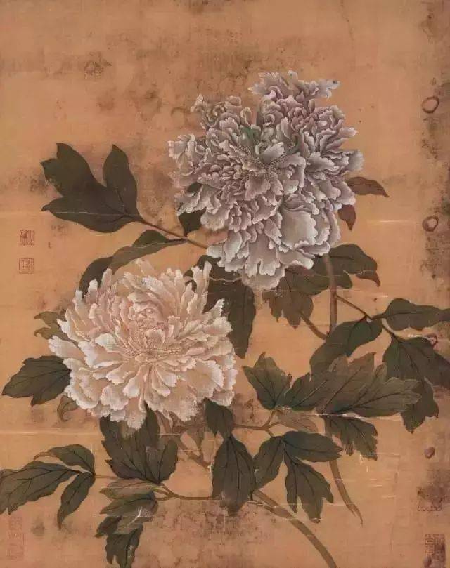 恽寿平没骨花卉作品欣赏