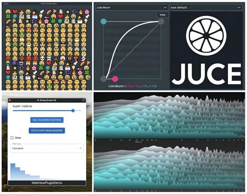 音频开发平台 JUCE 8 新版本发布，为音频应用和插件开发设定全新标准_WebView_动画_文本