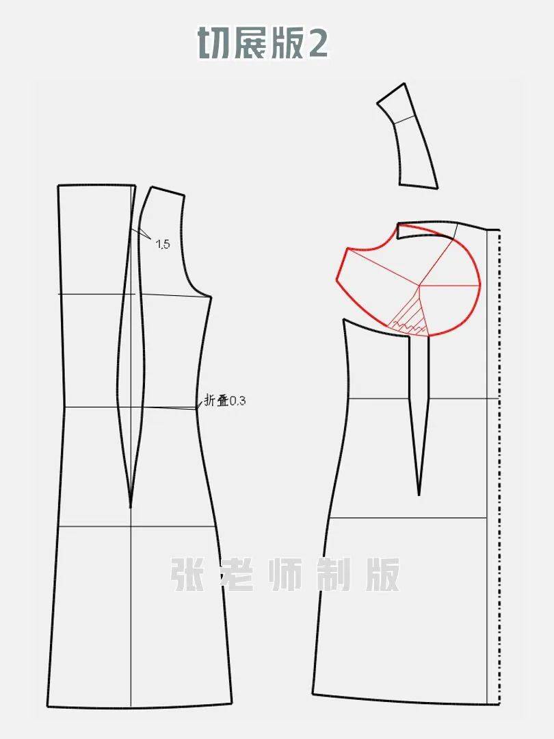 分享6款牛仔裙结构纸样裁剪图