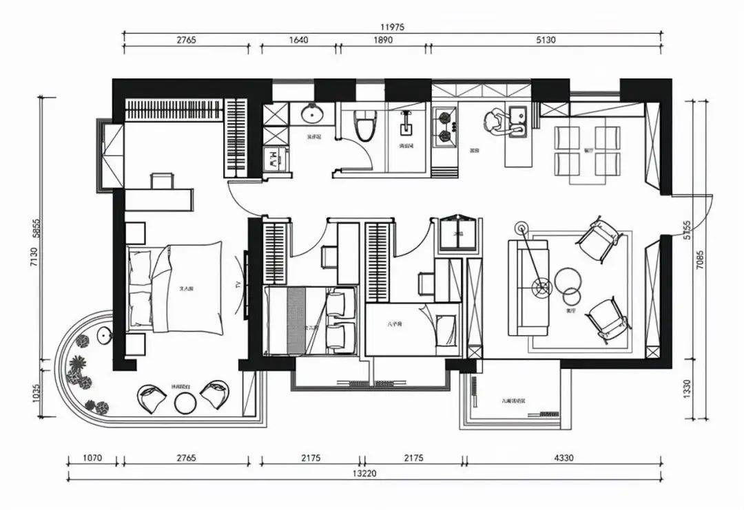 75㎡小户型住出豪宅感,全靠女主人榨干家里每1㎡,实用又大气