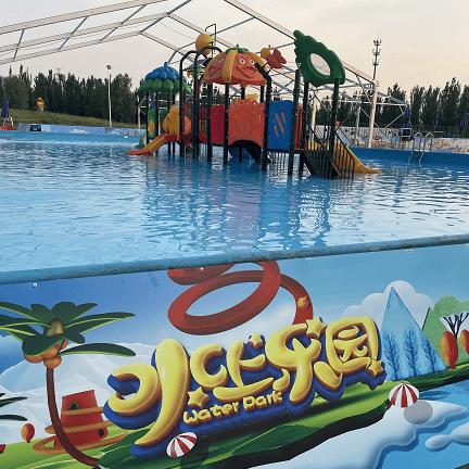 通州绿心亲子部落水上乐园,灯光秀来袭!超好玩