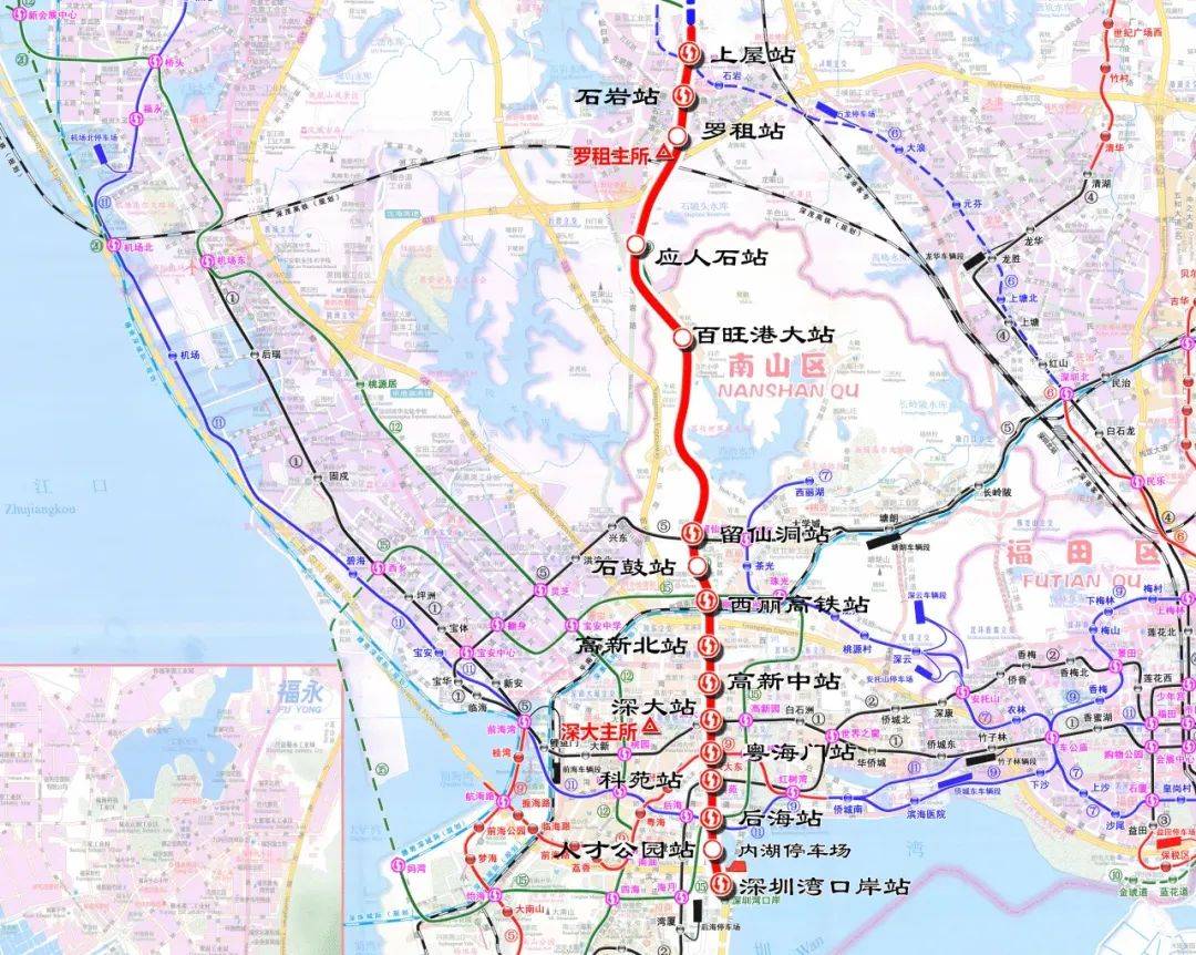 深圳22号地铁线路图图片