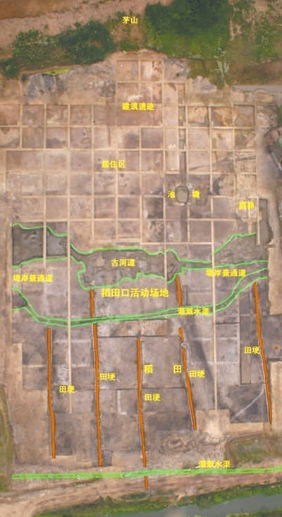 jpeg"> /p>  p>茅山遗址良渚文化水田示意图.