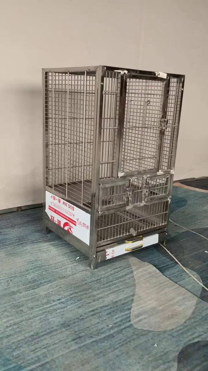 304不锈钢鸟笼 耐锈耐腐蚀 养鸟人最爱养鸟 304鸟笼 不锈钢制品 结实