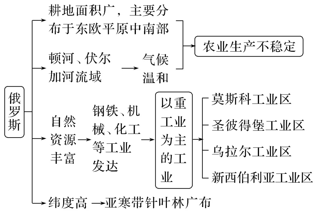 俄罗斯思维导图初一图片