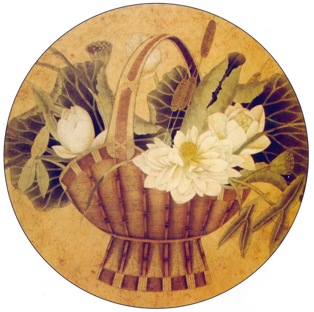 工笔《花篮图》绘制步骤示范