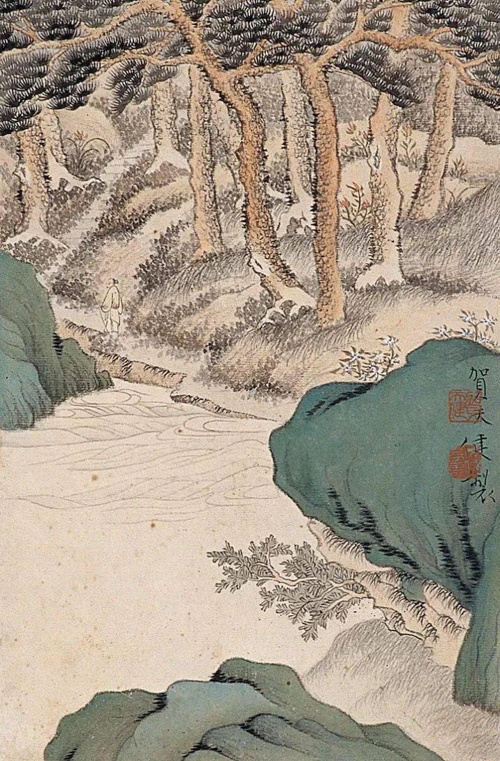 真美!贺天健的山水画作品,生活气息浓厚,气势雄壮,境界开阔