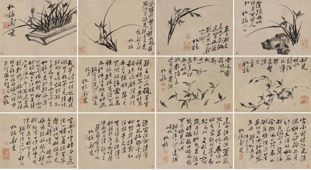 他画册| 清郑板桥《兰花册》_郑燮_山水_图册