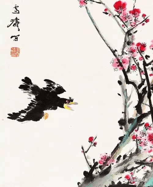 三位大师画飞鸟,绝啦!
