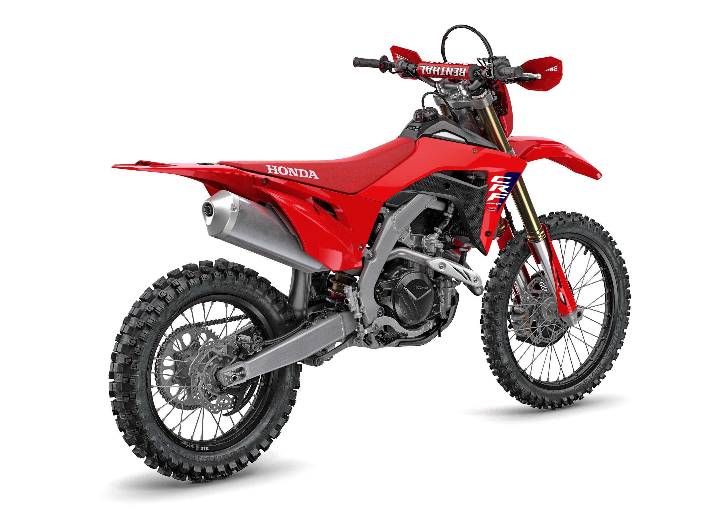配备了前大灯和仪表,honda 2025 crf450x 越野赛车