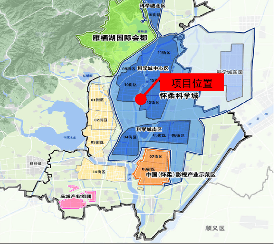 怀柔科学城道路规划图图片