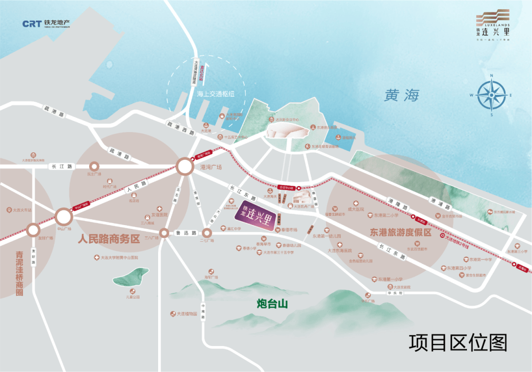 大连港口地图图片