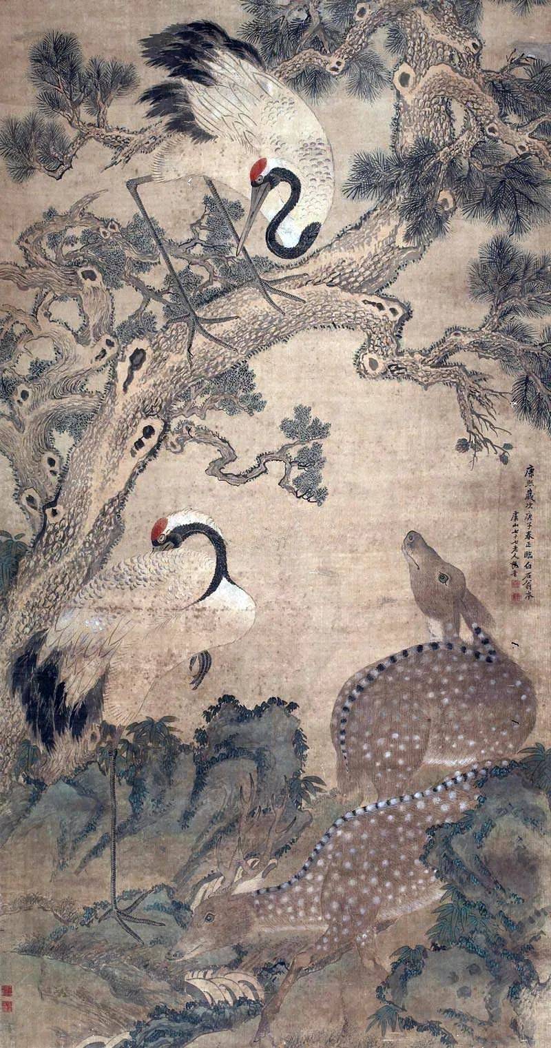 鶴鹿同春 鹤鹿同春