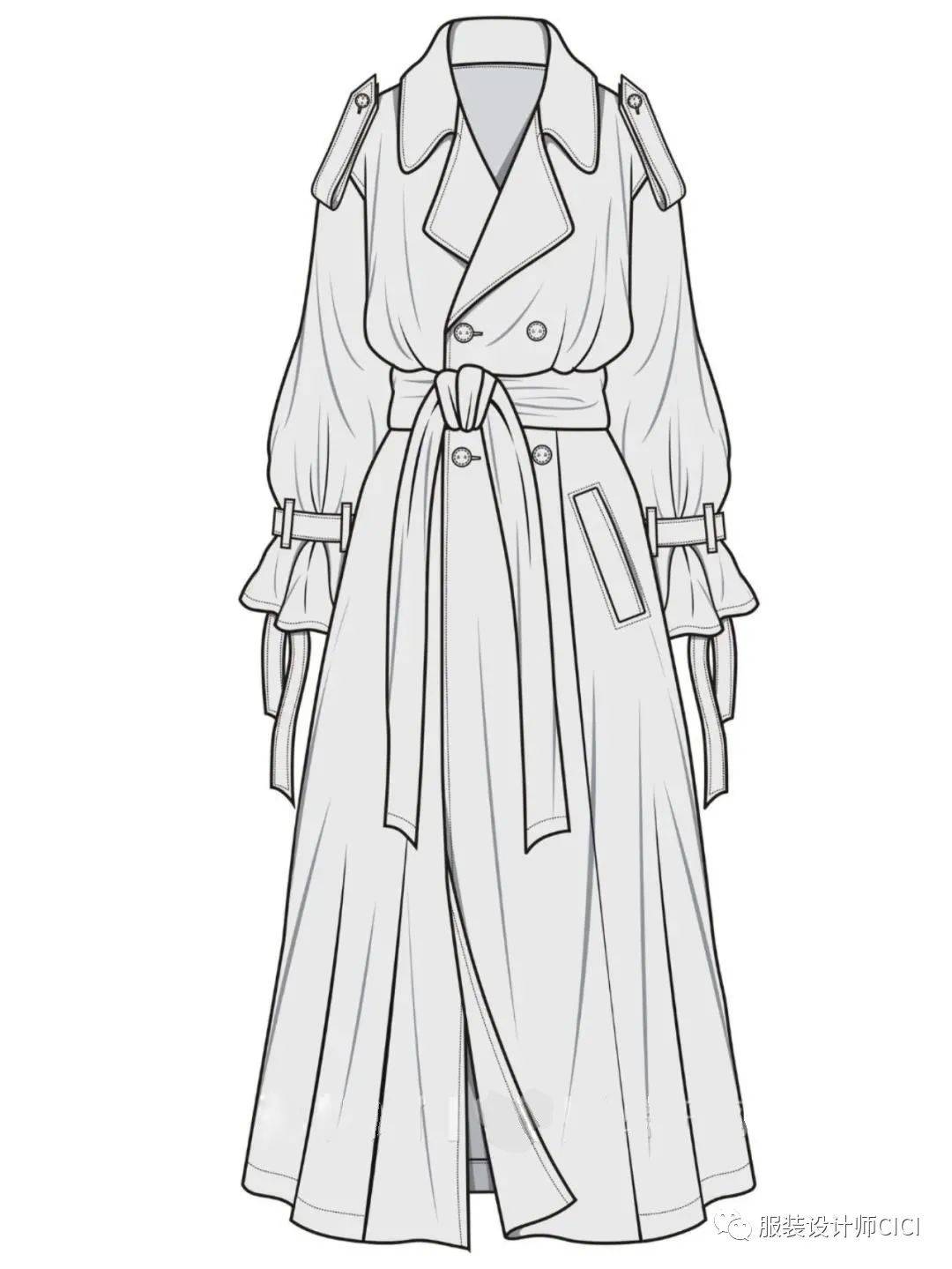款式图 | 88款女装外套&衬衫_系列_设计_服装