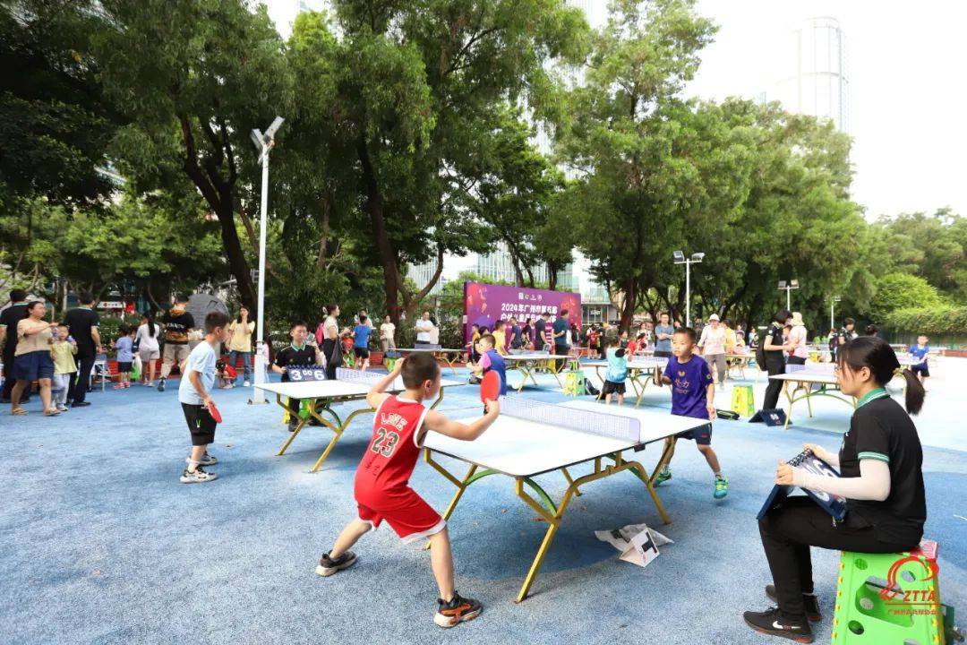 2024年广州市第五届户外儿童乒乓球挑战赛顺利举行
