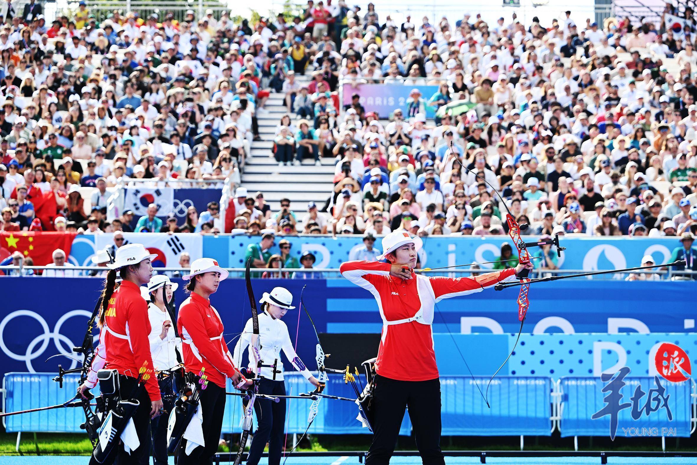 图集|中国队夺得巴黎奥运会射箭女子团体银牌