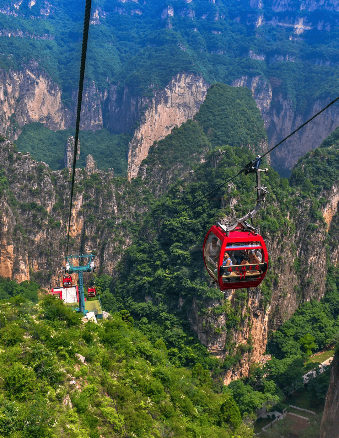 通天峡风景区索道图片