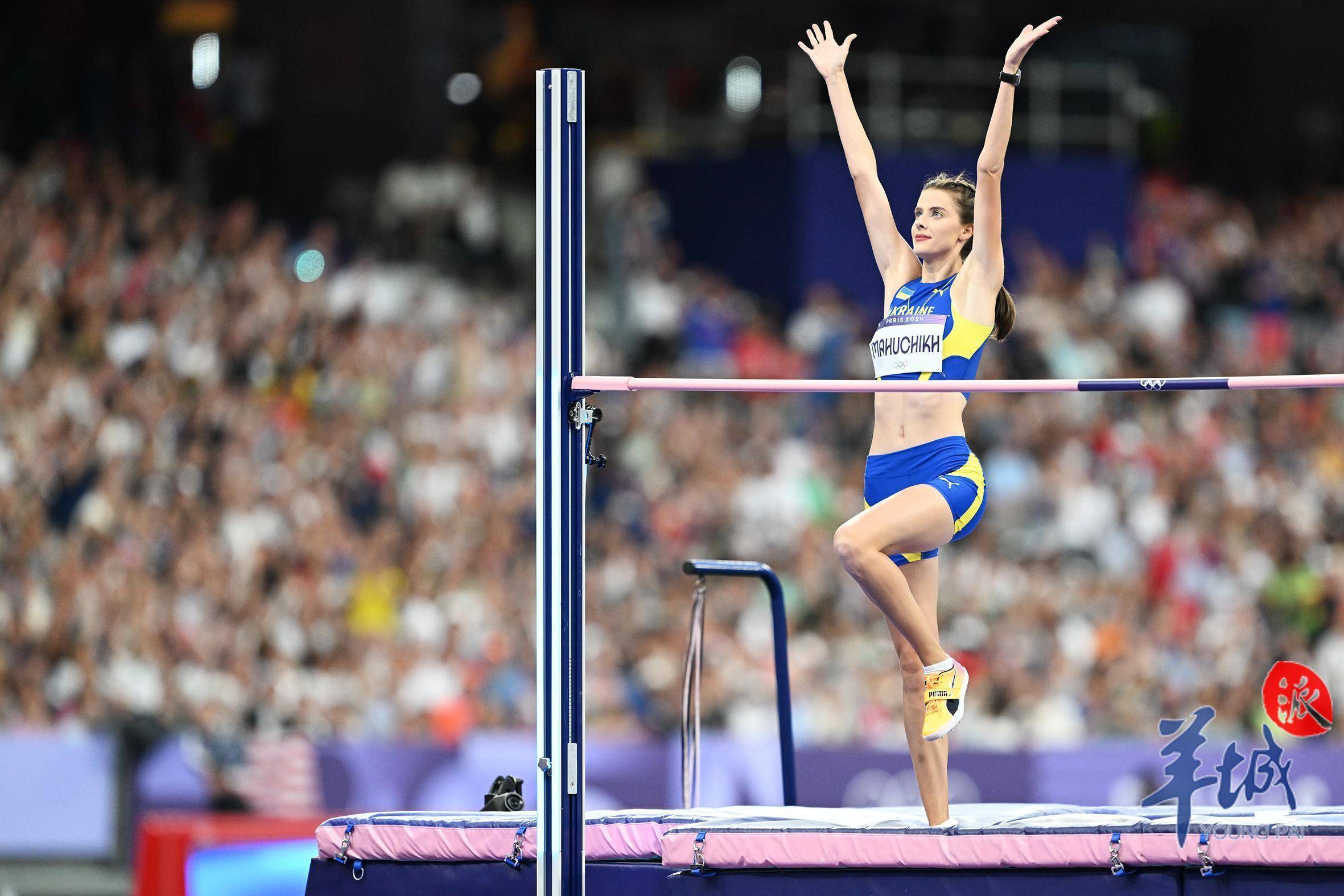 图集巴黎奥运会田径女子跳高决赛马胡齐克夺得金牌完成大满贯