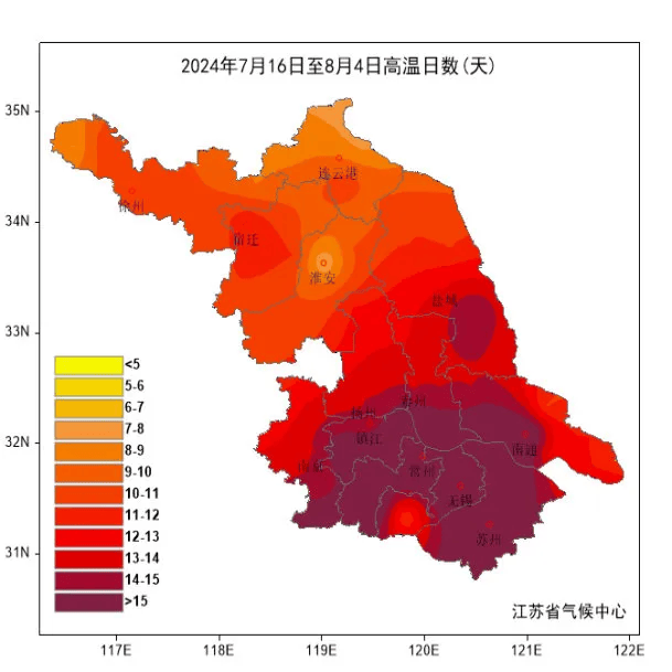 江苏气象:高温控场!最高40℃!