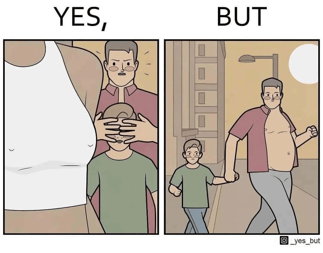 "yes, but"系列反差漫画:生活中的意外与幽默!