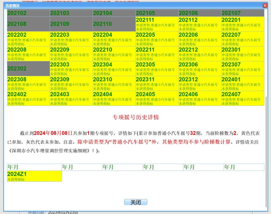 2024深圳车牌专项摇号结果查询