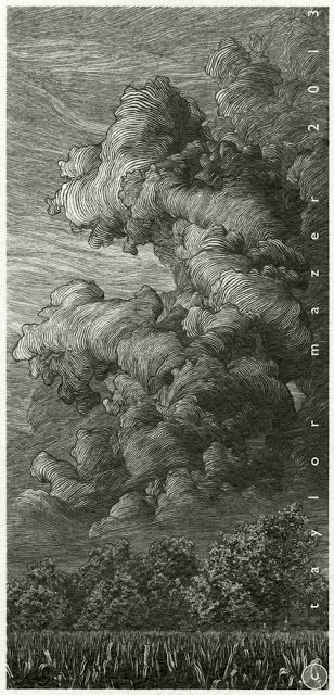 画云,用黑白灰关系表达_在线_铅笔_艺术
