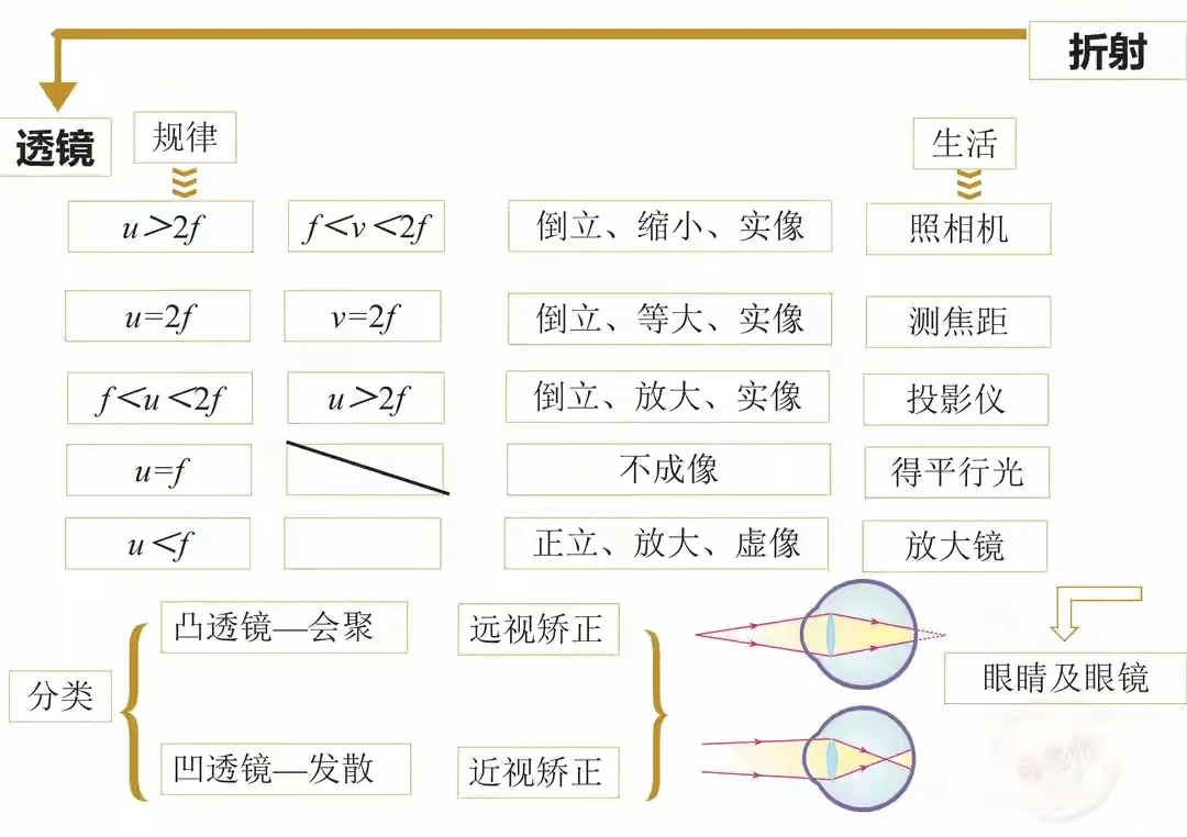 【物理导图】八年级上册 物理 高频考点 思维导图 易错点