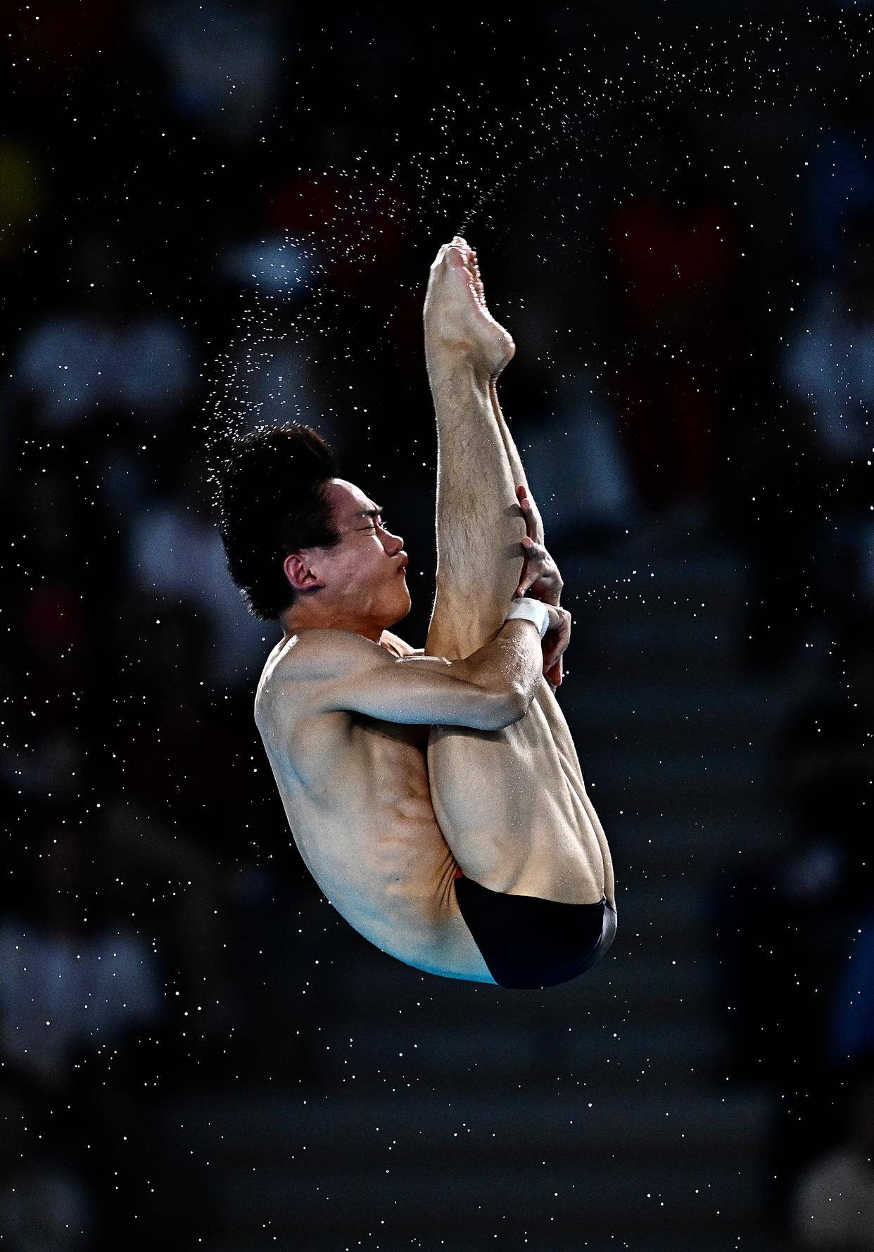 巴黎奥运会|跳水——男子10米跳台:中国选手曹缘夺冠(5)