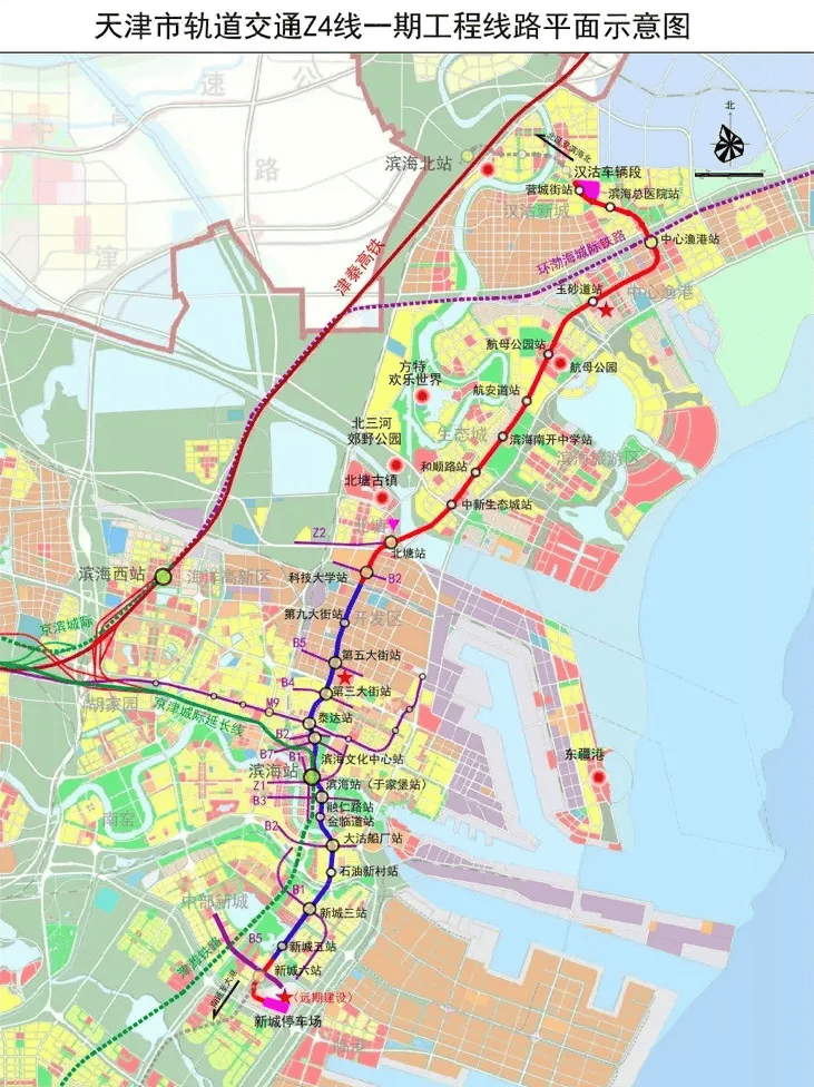 天津地铁四号线规划图图片