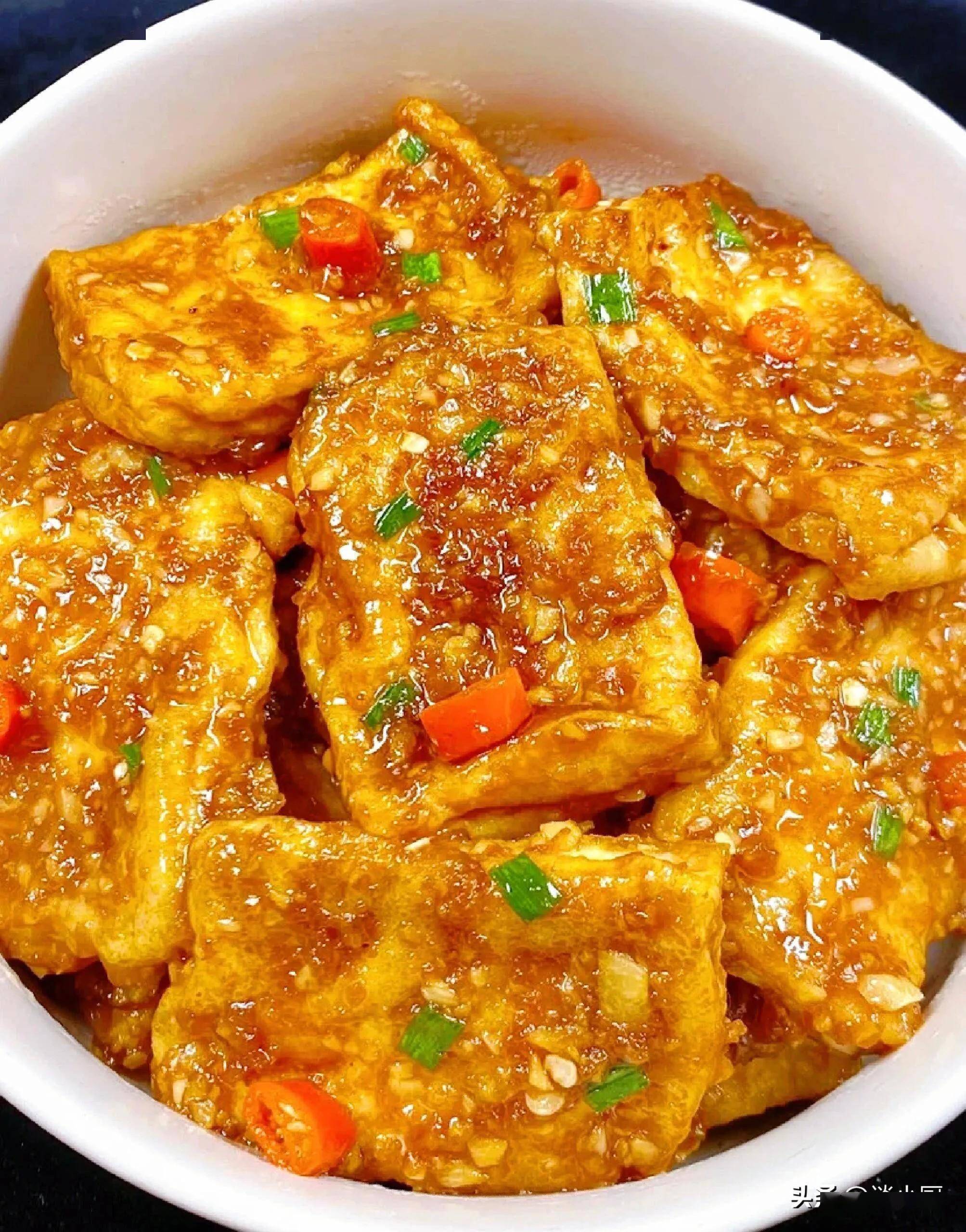 酱汁豆腐_生姜_肉饼