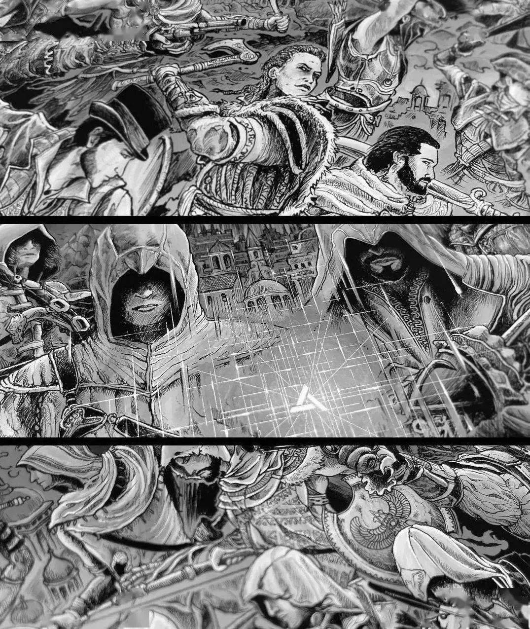 kerby rosanes擅长用墨水,针管笔和记号笔描绘精细,个性又场面丰富的