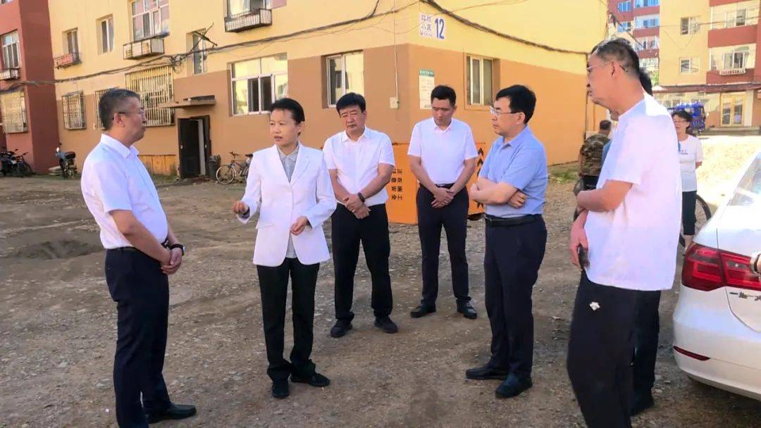 董文琴到伊美区调研城建项目和老旧小区改造工作进展情况