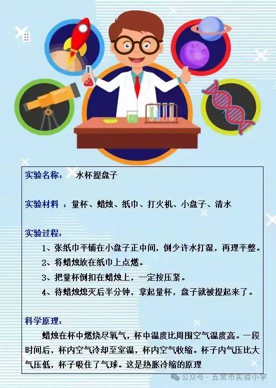 点燃科学梦——五常市实验小学暑假科学小实验实践活动
