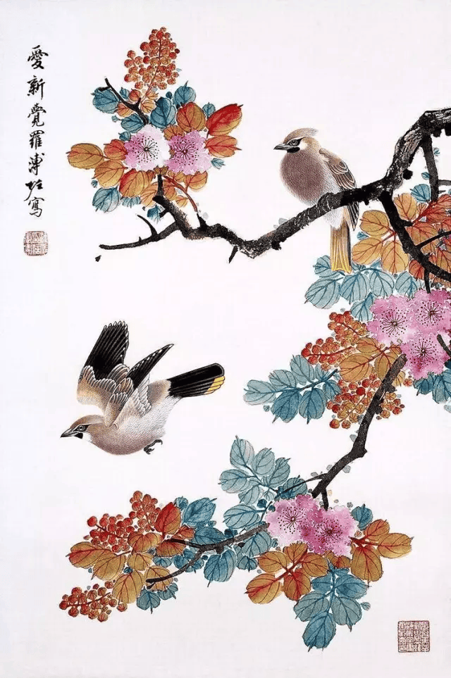 他是末代皇帝溥仪的堂弟,他的画气韵飘逸,脱俗清秀_爱新觉罗·_书画